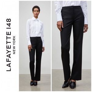 Lafayette 148 New York Black Boot Cut Pants